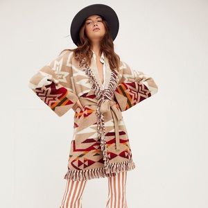 NWT Free People Pendleton Austin Cardigan Small